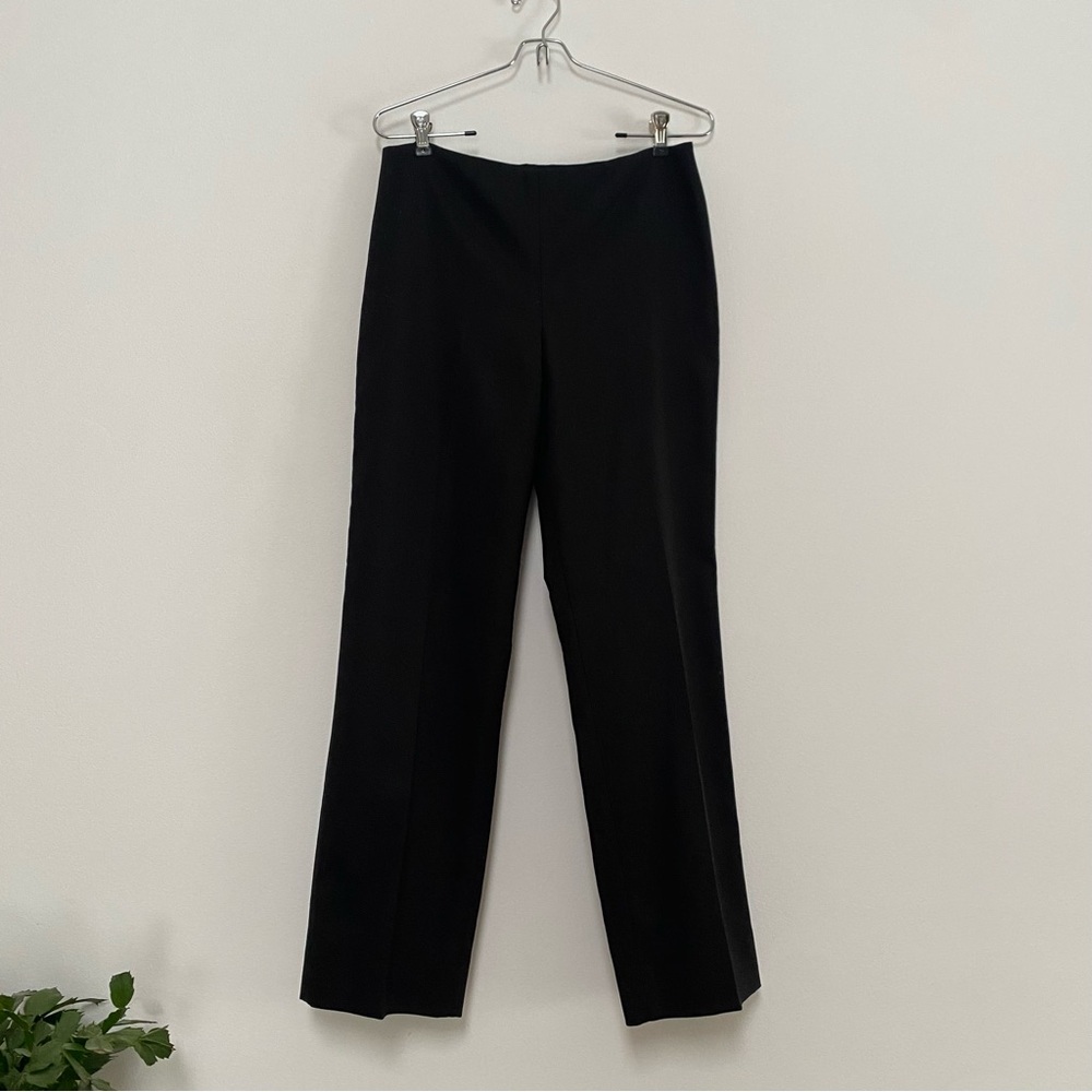 Ann Taylor Straight Wider Leg Lined Dress Pants 6 Black